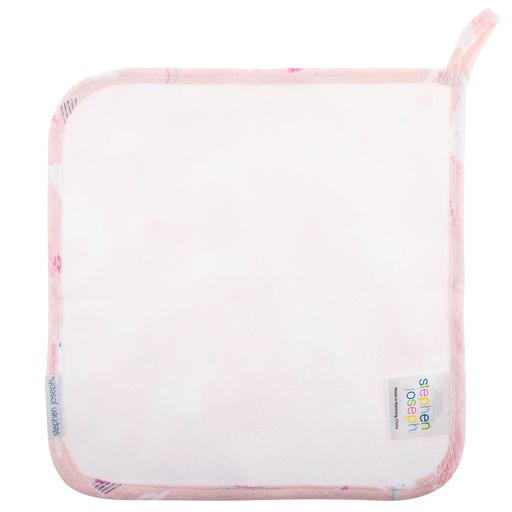 Muslin Hooded Towel With Washcloth Unicorn