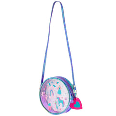 Clear Iridescent Cross Body Purse Princess