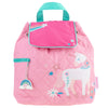 Image of Quilted Backpack Pink Unicorn