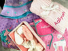 Image of Chenille Blanket Pink