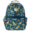 Image of All Over Print Backpack Navy Dinosaur