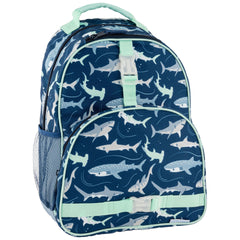 All Over Print Backpack Navy Shark