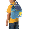 Image of Quilted Backpack Construction 2 Blue