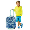 Image of All Over Print Luggage Navy Shark