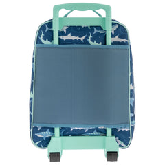 All Over Print Luggage Navy Shark