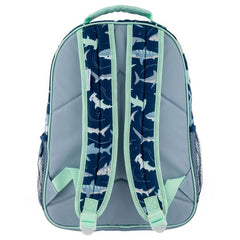 All Over Print Backpack Navy Shark