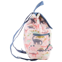 Quilted Backpack Pink Dinosaur