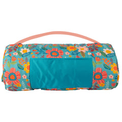 All Over Print Nap Mat Turquoise Floral