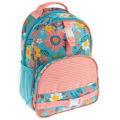 All Over Print Backpack Turquoise Floral