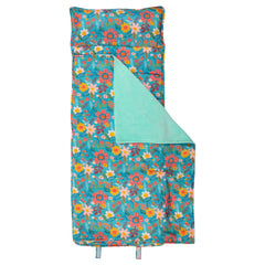 All Over Print Nap Mat Turquoise Floral