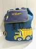 Image of Quilted Backpack Construction 2 Blue