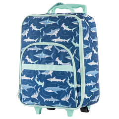 All Over Print Luggage Navy Shark