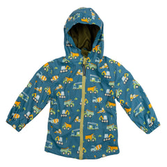 Raincoat Blue Construction